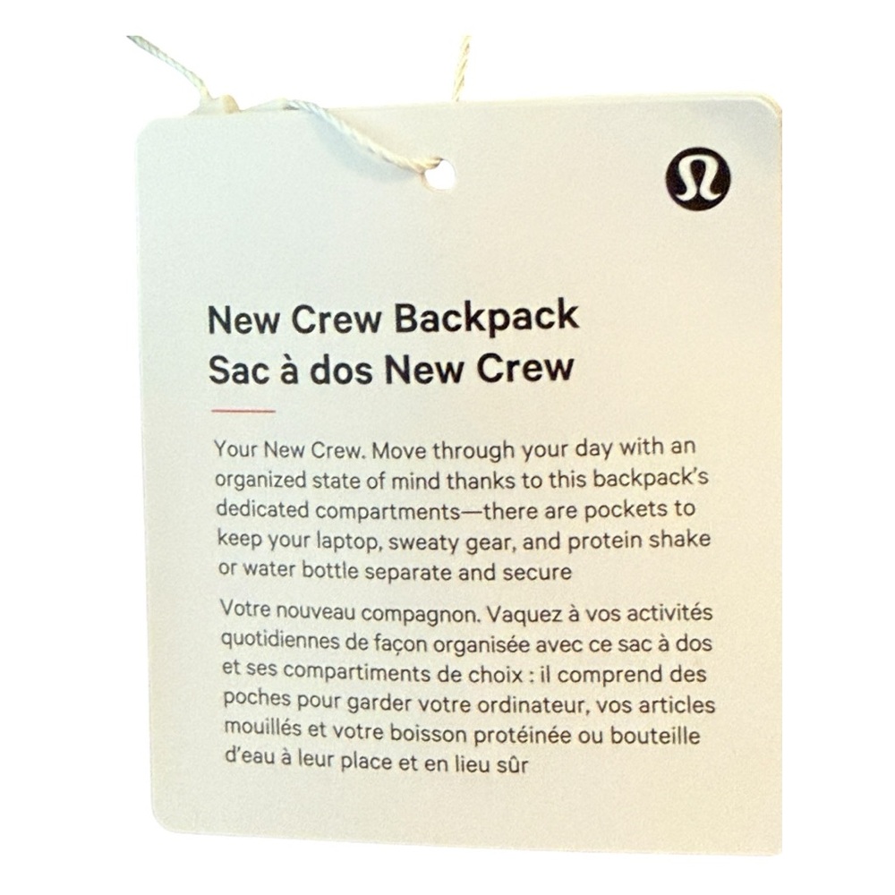 lululemon athletica New Crew Men's Backpack - NWT - Picture 4 of 15